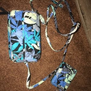 Vera Bradley RFID All in One Crossbody w/ keychain